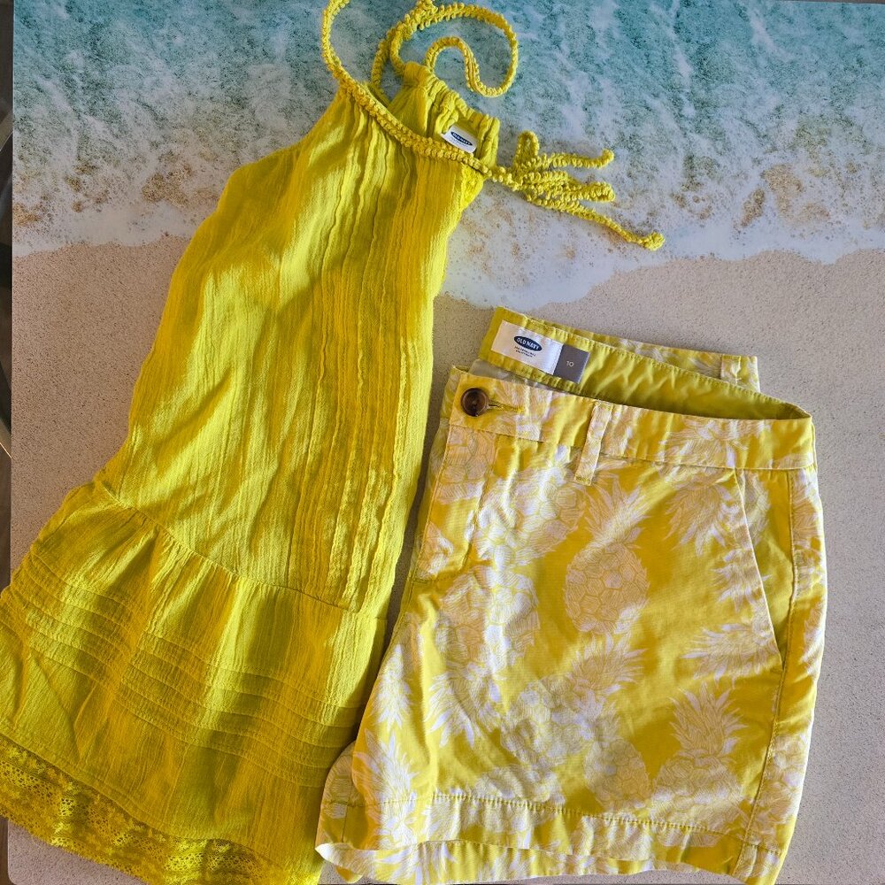 Out on a Lime Summer Short Set